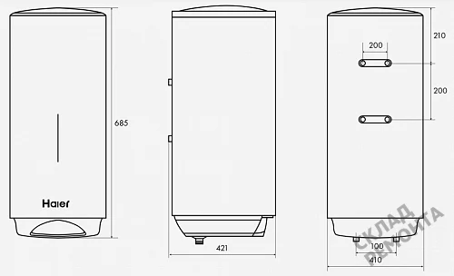 Фото Водонагреватель накопительный Haier ES50V-VH3, 50 л – купить в Воронеже: цена, описание, фото. Интернет-магазин 5