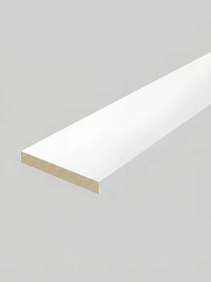 Наличник FlyDoors 8096 Скиндорс плоский ламинированный белый 2150*70*8 мм