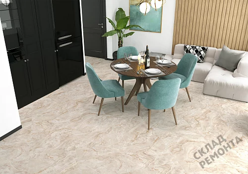 Фото Керамогранит лаппатированный Alma Ceramica Невада GFU04NVD40L бежевый 600*600*9 – купить в Воронеже: цена, описание, фото. Интернет-магазин 2