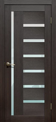 Дверь FlyDoors Ла Стелла 217 дуб мокко, экошпон, матовое стекло