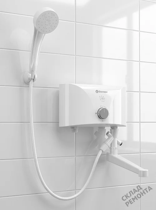 Фото Водонагреватель проточный Thermex Vetro 5500 combi – купить в Воронеже: цена, описание, фото. Интернет-магазин 1