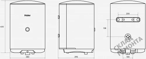 Фото Водонагреватель накопительный Haier ES30V-C1, 30 л – купить в Воронеже: цена, описание, фото. Интернет-магазин 5