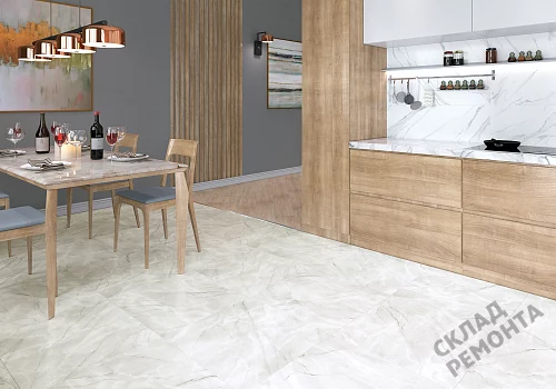 Фото Керамогранит лаппатированный Alma Ceramica Ларедо GFU04LRD70L светло-серый 600*600*9 – купить в Воронеже: цена, описание, фото. Интернет-магазин 2