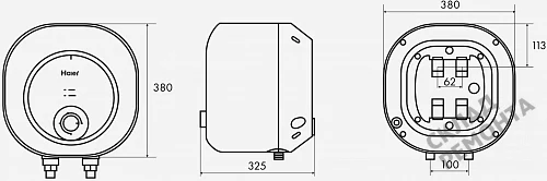 Фото Водонагреватель накопительный Haier ES15V-MQ1, 15 л – купить в Воронеже: цена, описание, фото. Интернет-магазин 6