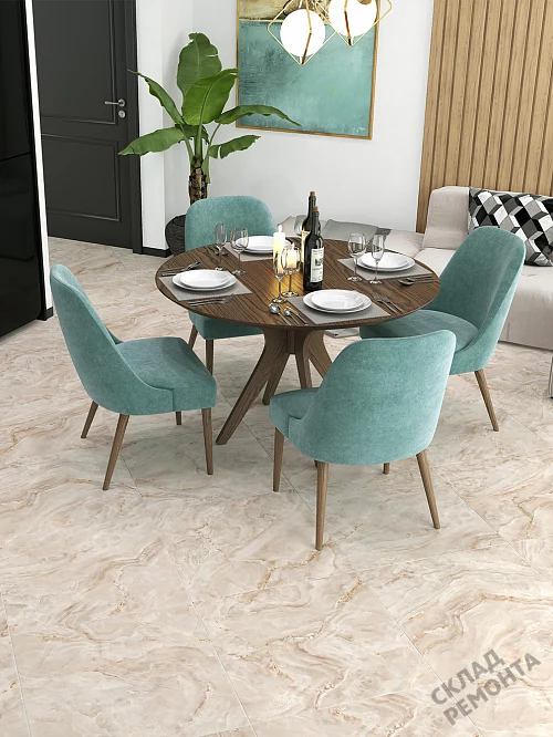 Фото Керамогранит лаппатированный Alma Ceramica Невада GFU04NVD40L бежевый 600*600*9 – купить в Воронеже: цена, описание, фото. Интернет-магазин 1