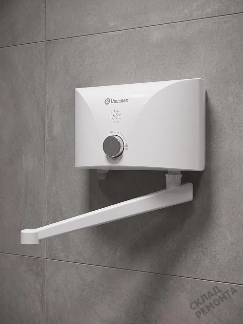 Фото Водонагреватель проточный Thermex Vetro 5500 tap л. – купить в Воронеже: цена, описание, фото. Интернет-магазин 1