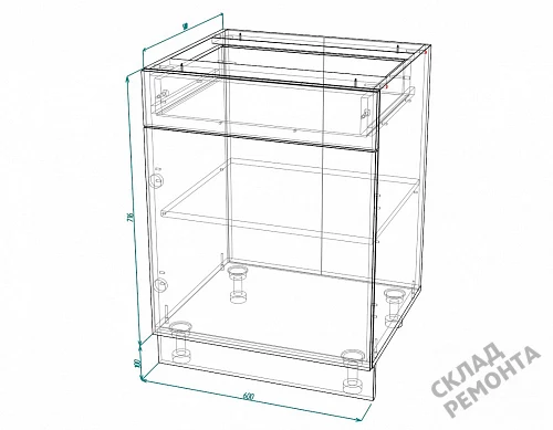 Фото Шкаф нижний Интерьер-центр ШН1Я 600 – купить в Воронеже: цена, описание, фото. Интернет-магазин 2
