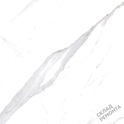 Фото Керамогранит матовый Steppe Ceramics Statuario White белый 600*600*9,5 – купить в Воронеже: цена, описание, фото. Интернет-магазин 3