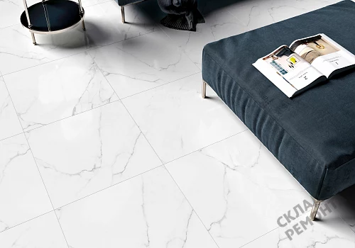 Фото Керамогранит матовый Alma Ceramica Каррара GFU04CRR00R светло-серый 600*600*9 – купить в Воронеже: цена, описание, фото. Интернет-магазин 3
