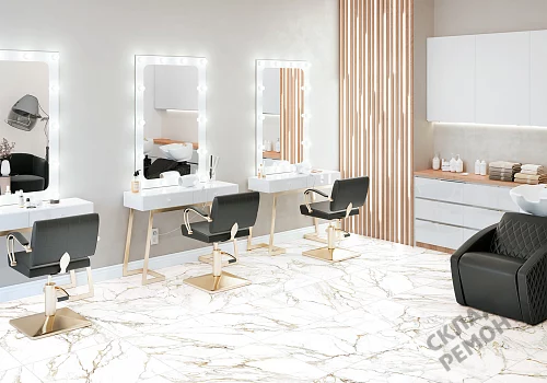 Фото Керамогранит матовый Alma Ceramica Тренди GFU04TRD04R белый 600*600*9 – купить в Воронеже: цена, описание, фото. Интернет-магазин 3