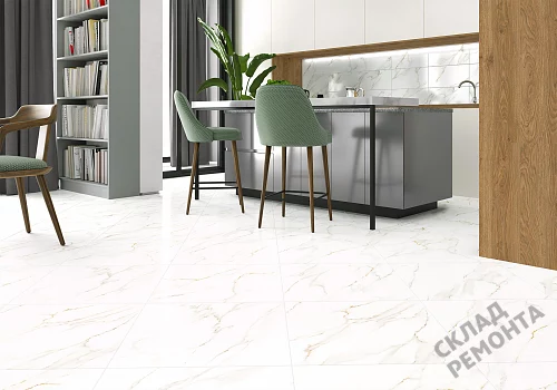 Фото Керамогранит лаппатированный Alma Ceramica Невада GFU04NVD00L белый 600*600*9 – купить в Воронеже: цена, описание, фото. Интернет-магазин 2