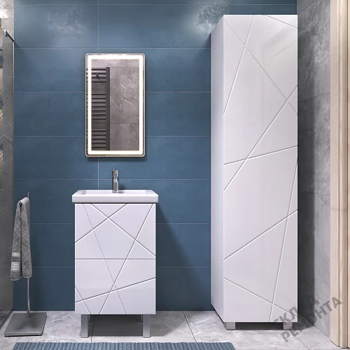 Фото Пенал напольный Vigo Geometry 450 pn.GEO.45, белый купить в Воронеже: цена, описание, фото. Интернет-магазин 4