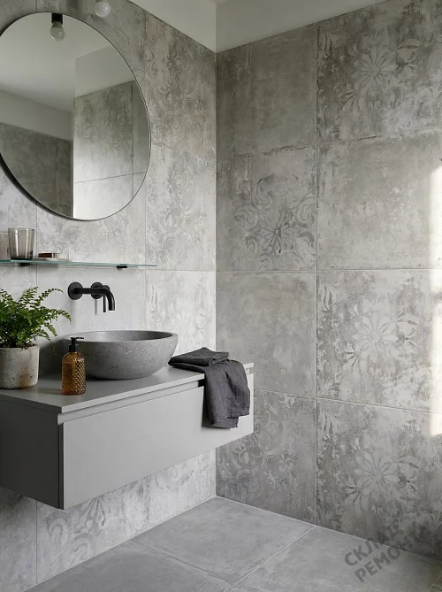 Фото Керамогранит матовый Alma Ceramica Тотем GFU6060TTM27R серый 600*600*9 – купить в Воронеже: цена, описание, фото. Интернет-магазин 1