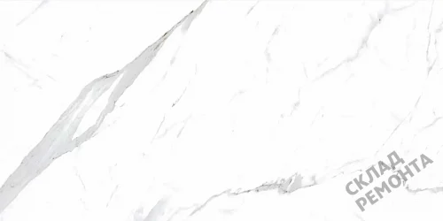 Фото Керамогранит матовый Steppe Ceramics Statuario White белый 600*1200*10 – купить в Воронеже: цена, описание, фото. Интернет-магазин 2