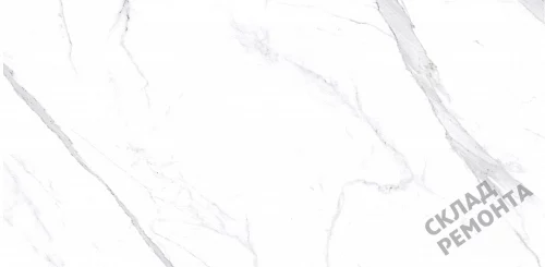 Фото Керамогранит матовый Steppe Ceramics Statuario White белый 600*1200*10 – купить в Воронеже: цена, описание, фото. Интернет-магазин 1