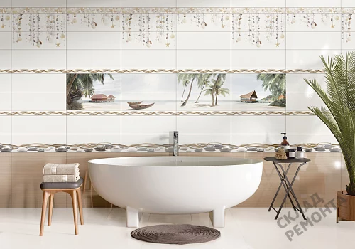 Фото Вставка Alma Ceramica Айленд DWA11ALD004 разноцветный 200*600 – купить в Воронеже: цена, описание, фото. Интернет-магазин 2