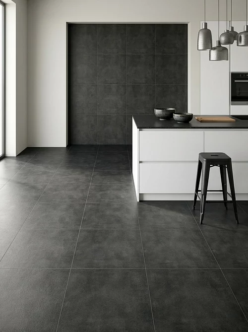 Фото Керамогранит матовый Аксима Берлин антрацит 600*600*10 – купить в Воронеже: цена, описание, фото. Интернет-магазин 1