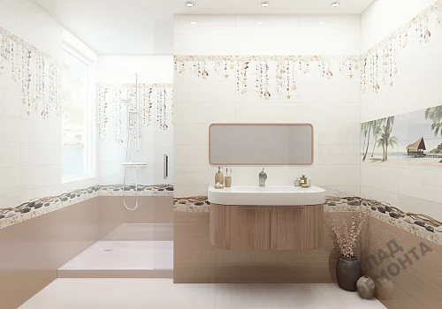 Фото Вставка Alma Ceramica Айленд DWA11ALD404 разноцветный 200*600 – купить в Воронеже: цена, описание, фото. Интернет-магазин 4
